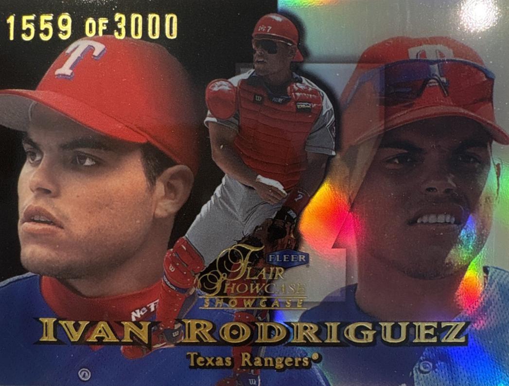 1999 Flair Showcase Ivan Rodriguez [Row 1] #62 card