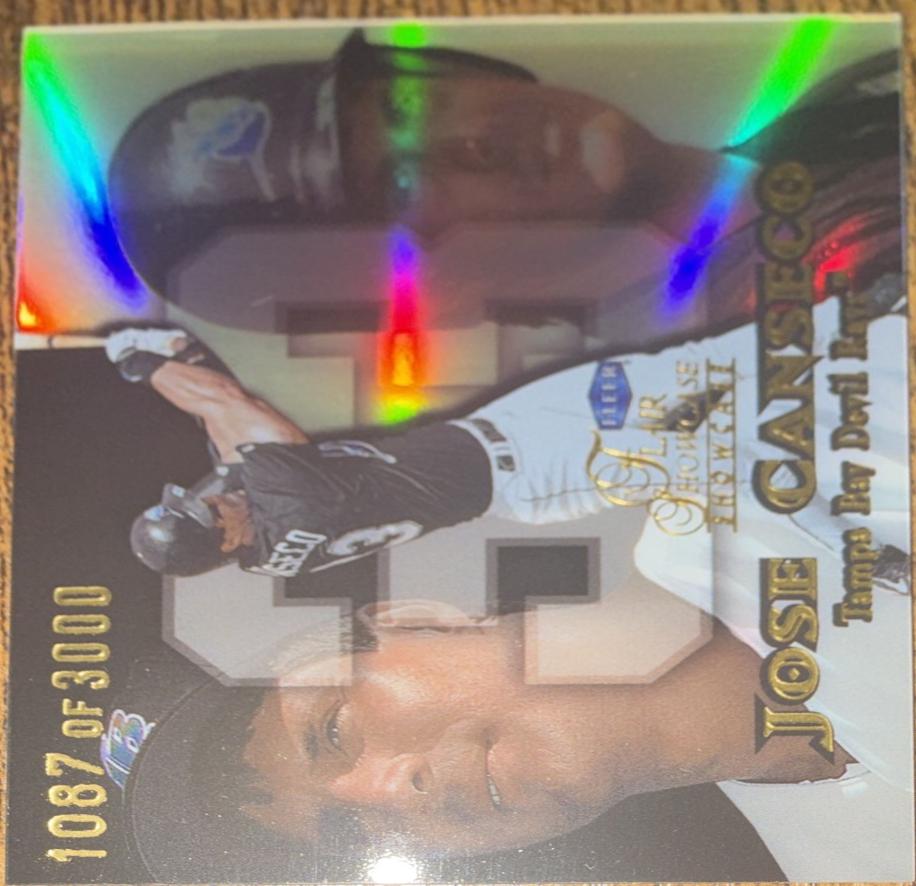 1999 Flair Showcase Jose Canseco [Row 1] #61 card