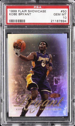 1999 Flair Showcase Kobe Bryant #50 card