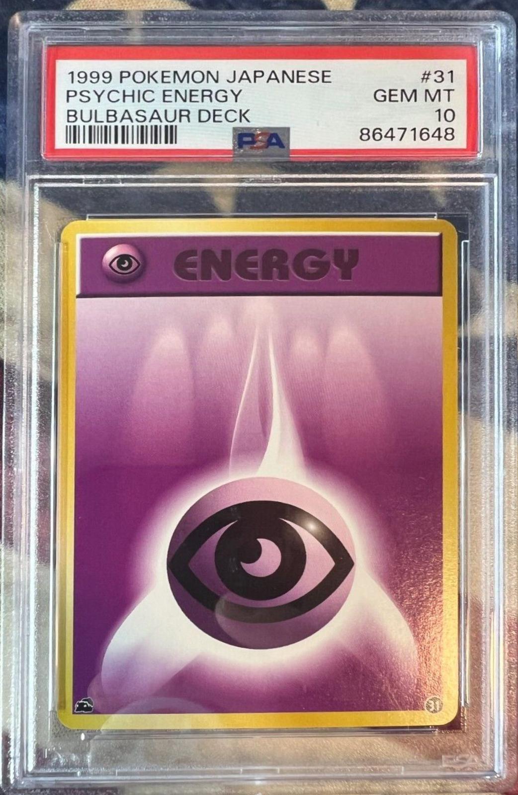 1999 Japanese Bulbasaur Deck Psychic Energy #31 card