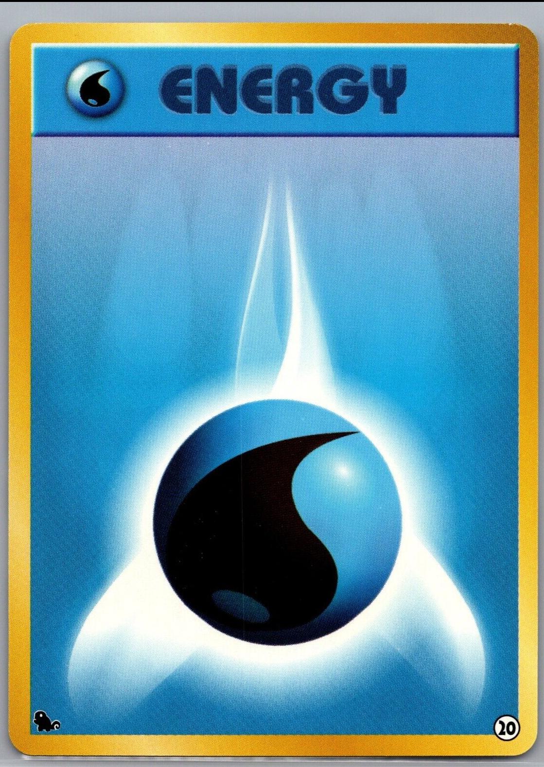 1999 Japanese Squirtle Deck Water Energy #20 card