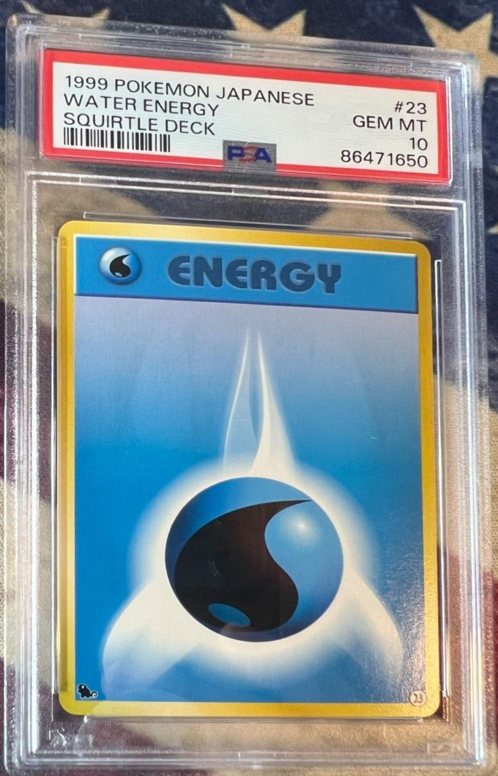 1999 Japanese Squirtle Deck Water Energy #23 card