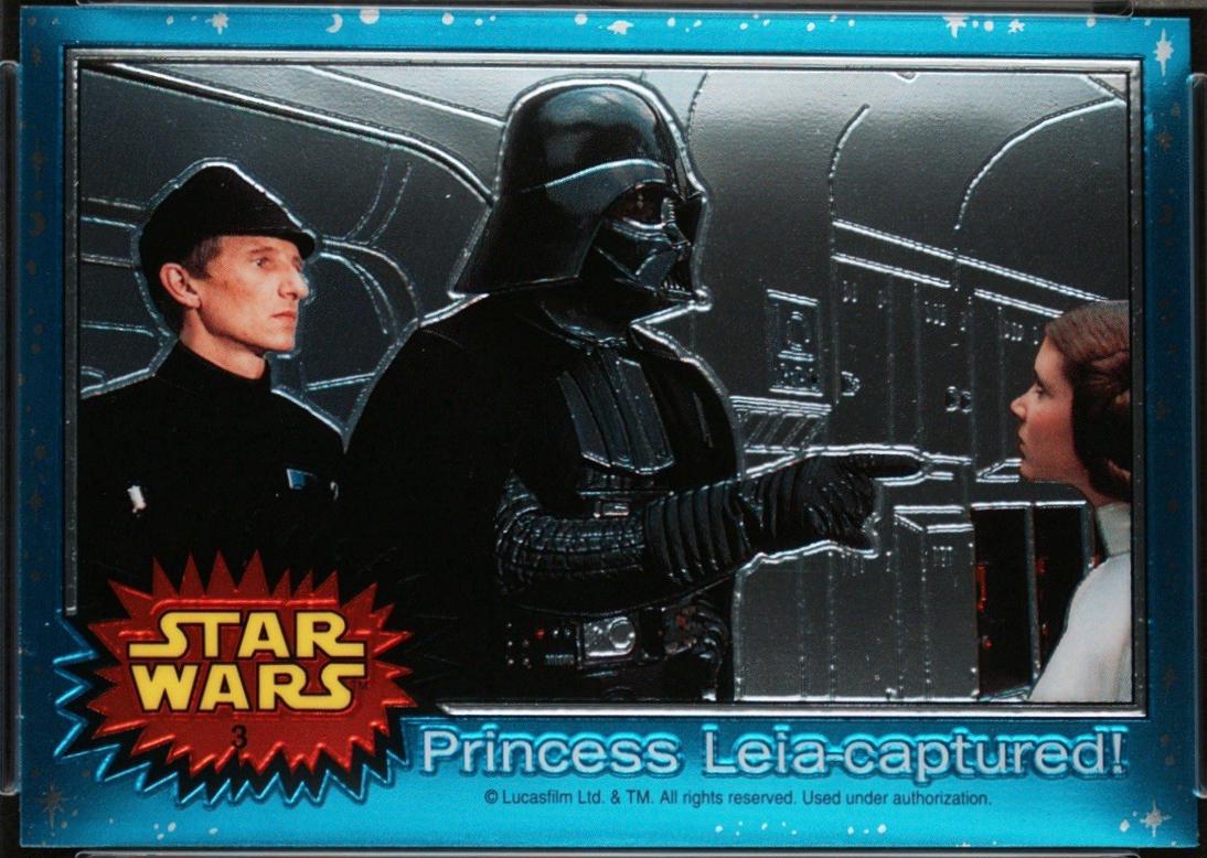 1999 Topps Chrome Archives Princess Leia - Captured! #3 card