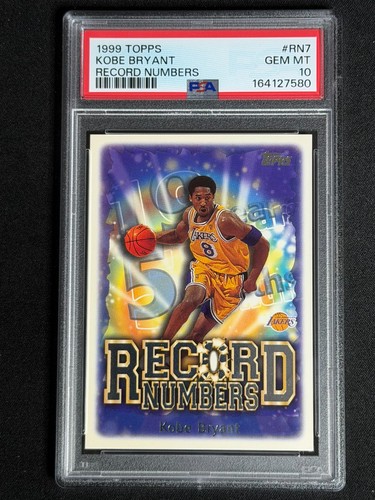 1999 Topps Record Numbers Kobe Bryant #RN7 card