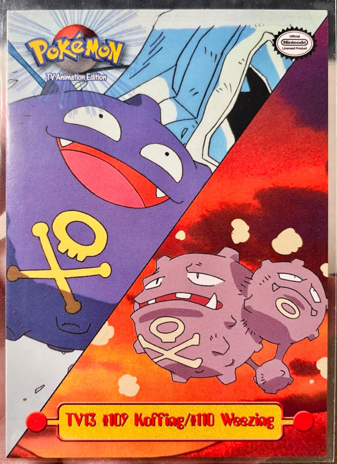 1999 Topps TV Koffing, Weezing #TV13 card