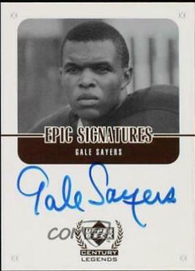 1999 Upper Deck Century Legends Epic Signatures Gale Sayers #GS card