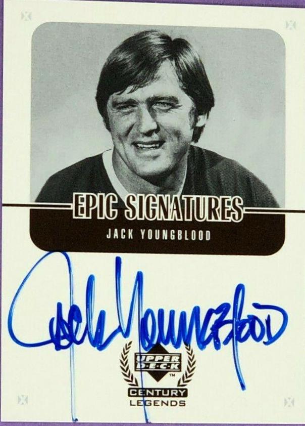 1999 Upper Deck Century Legends Epic Signatures Jack Youngblood #JY card