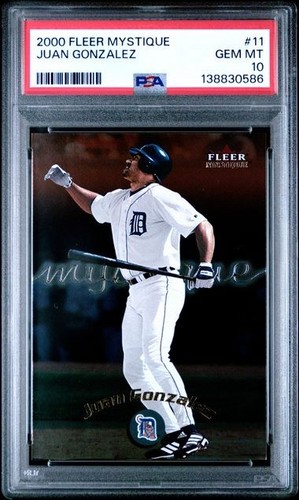 2000 Fleer Mystique Juan Gonzalez #11 card