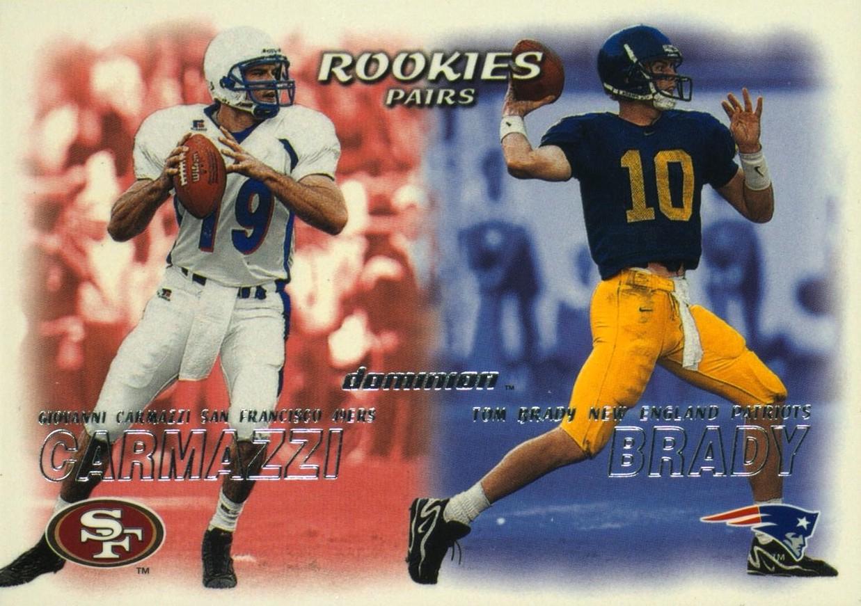 2000 Skybox Dominion Giovanni Carmazzi, Tom Brady #234 card