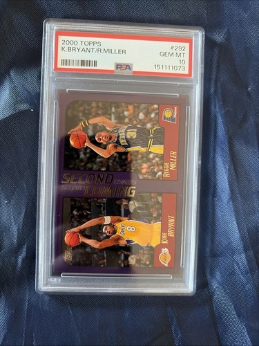 2000 Topps Kobe Bryant, Reggie Miller #292 card