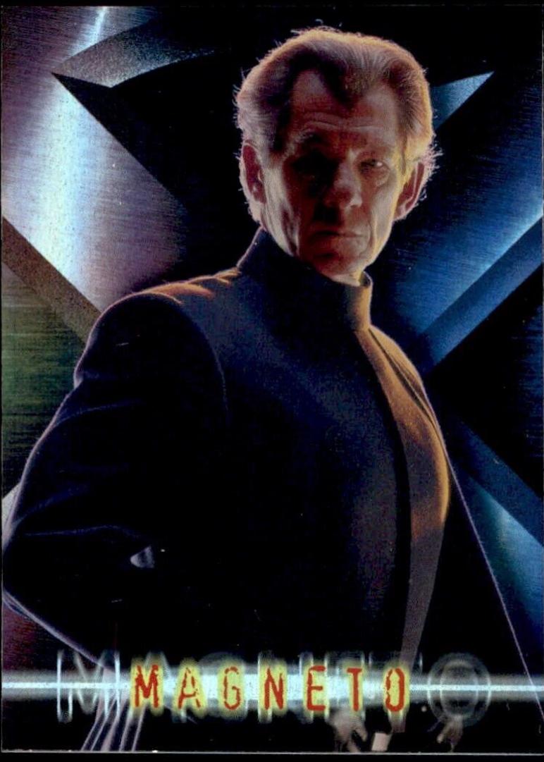 2000 Topps X-Men The Movie X-Foil Magneto #7 card