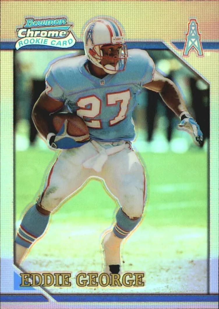 2001 Bowman Chrome 1996 Rookie Refractor Eddie George #BRC4 card