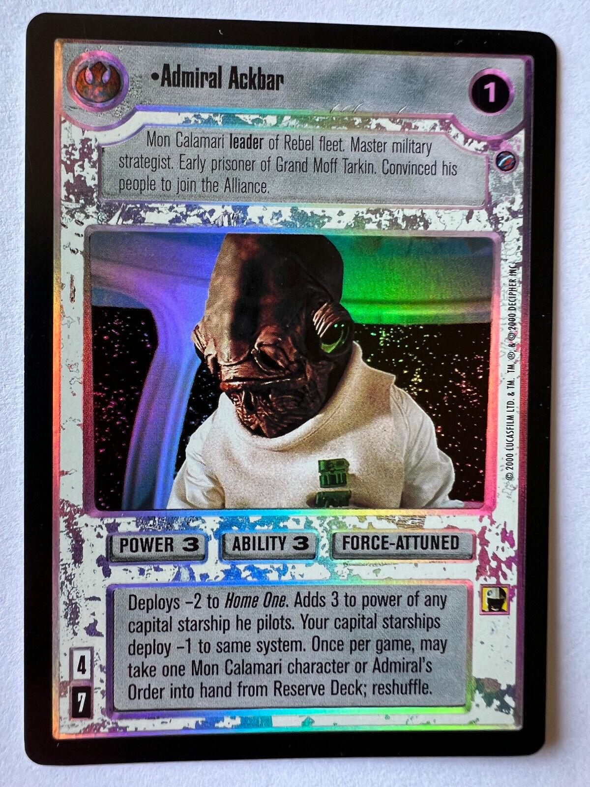 2001 CCG Reflections II Admiral Ackbar [Foil] card