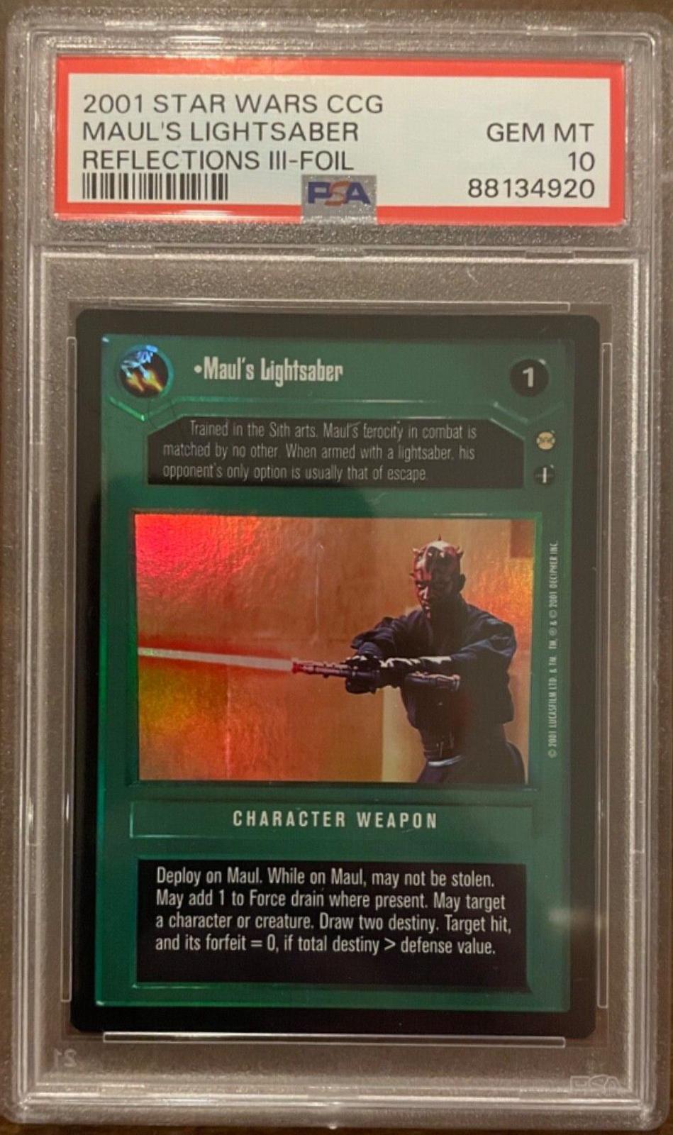 2001 CCG Reflections III Maul's Lightsaber [Foil] card