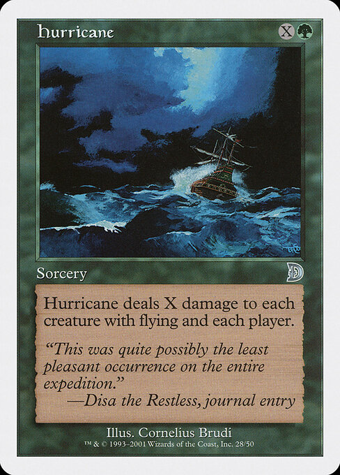 2001 Deckmasters Hurricane #28 card