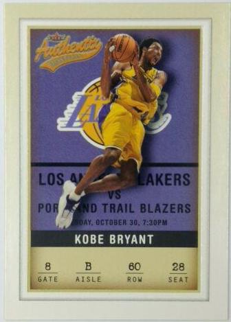 2001 Fleer Authentix Kobe Bryant #60 card