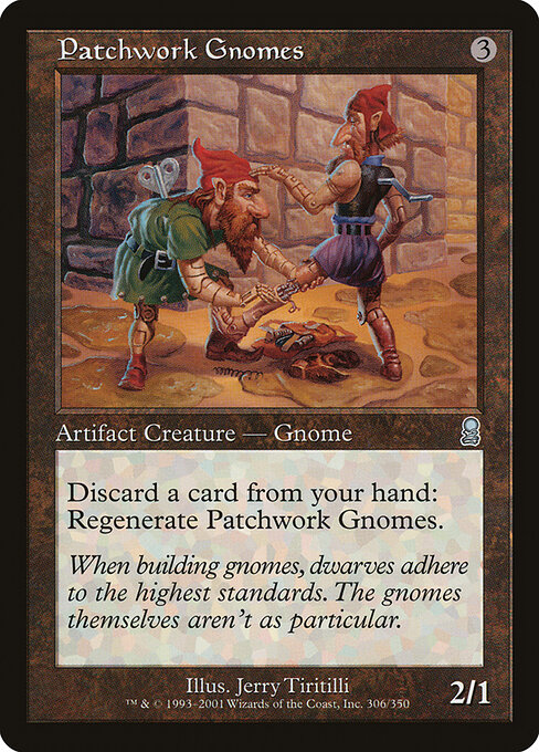 2001 Odyssey Patchwork Gnomes #306 card