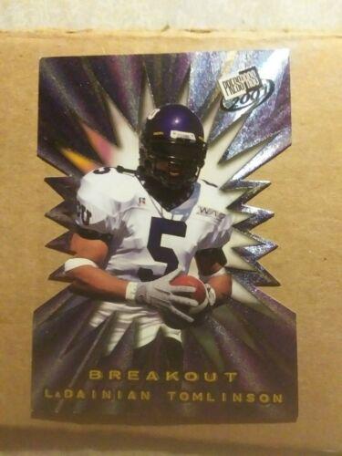 2001 Press Pass Breakout LaDainian Tomlinson #B9 card