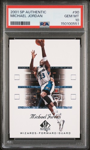 2001 SP Authentic Michael Jordan #90 card
