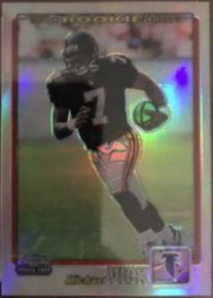 2001 Topps Chrome Michael Vick [Rookie Refractor] #262 card