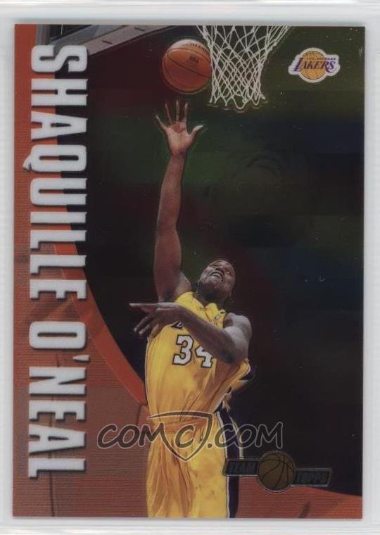 2001 Topps Chrome Team Topps Shaquille O'Neal #TT1 card