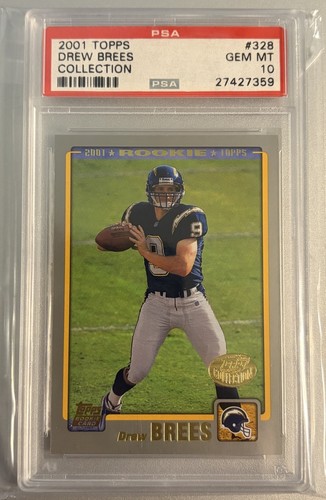 2001 Topps Drew Brees [Collection] #328 card