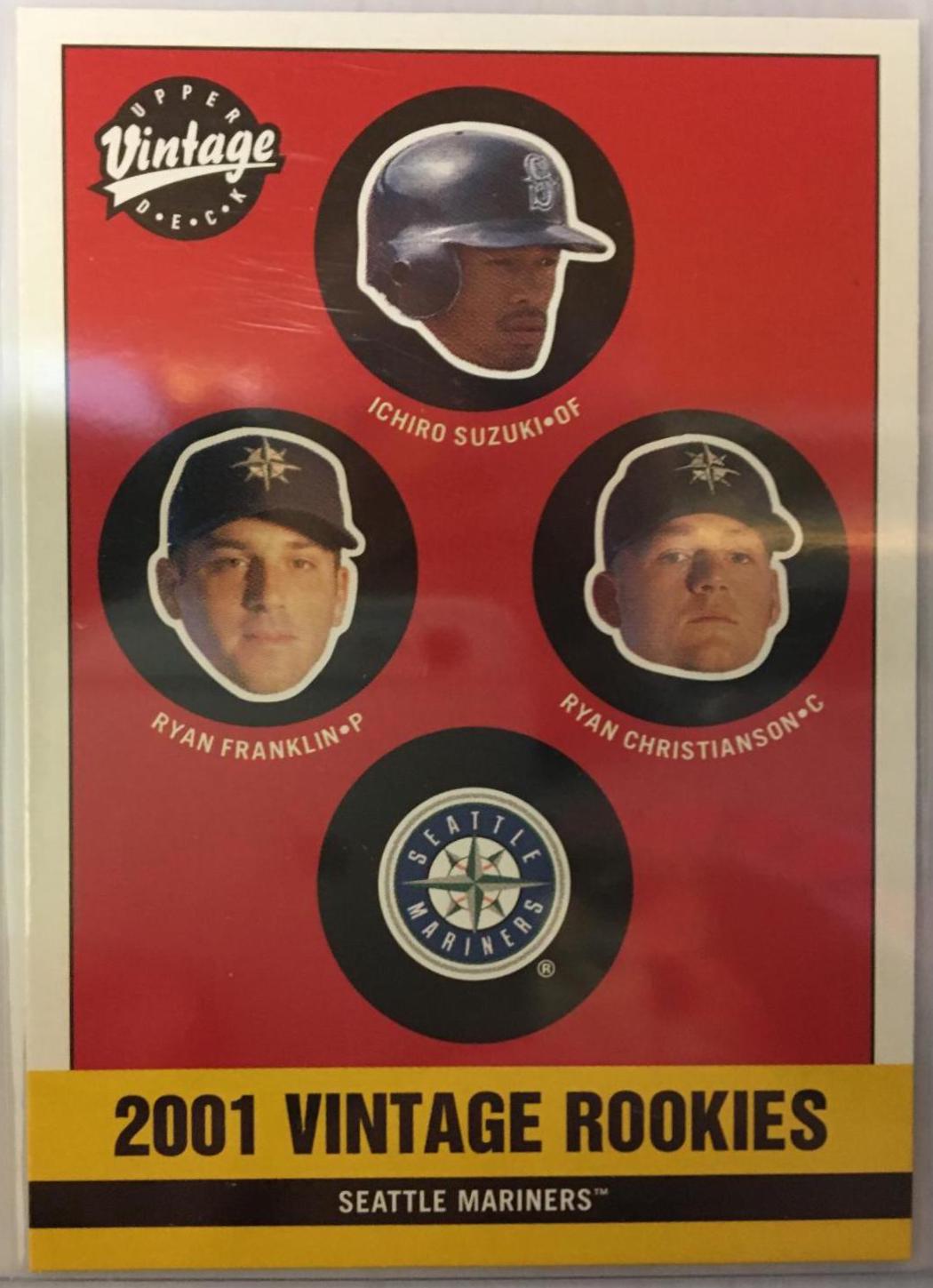 2001 Upper Deck Vintage Ichiro Suzuki / Ryan Franklin / Ryan Christianson #346 card
