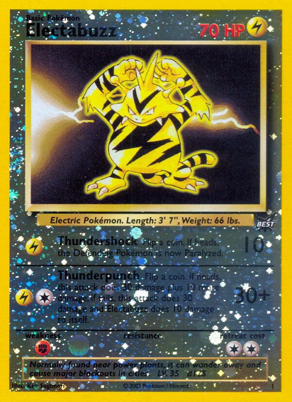 2002 Best of Game Electabuzz #1 card