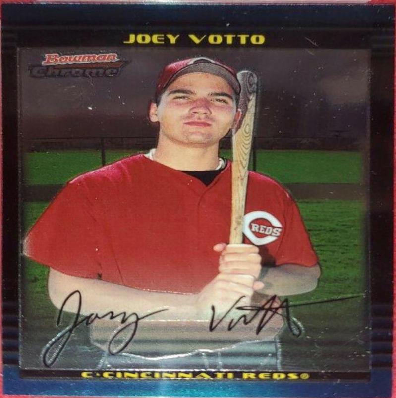 2002 Bowman Chrome Draft Picks Joey Votto #44 card