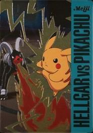 2002 Japanese Meiji Promo Houndoom Vs Pikachu #14 card