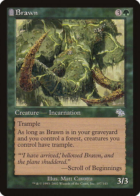 2002 Judgment Brawn #107 card