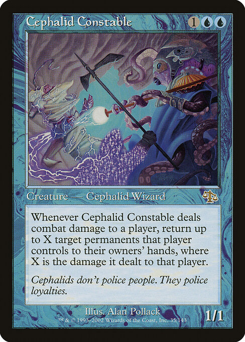2002 Judgment Cephalid Constable #35 card