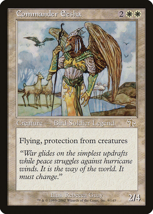 2002 Judgment Commander Eesha #9 card
