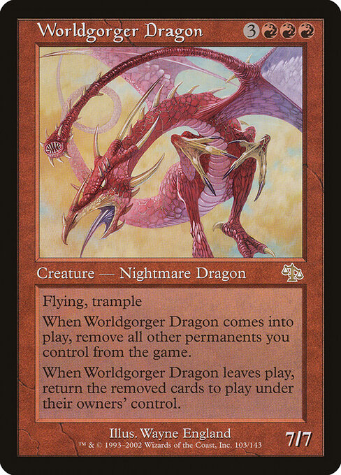 2002 Judgment Worldgorger Dragon #103 card