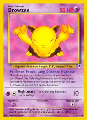 2002 Legendary Collection Drowzee #73 card