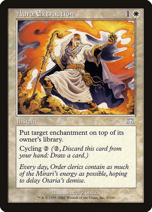 2002 Onslaught Aura Extraction #5 card