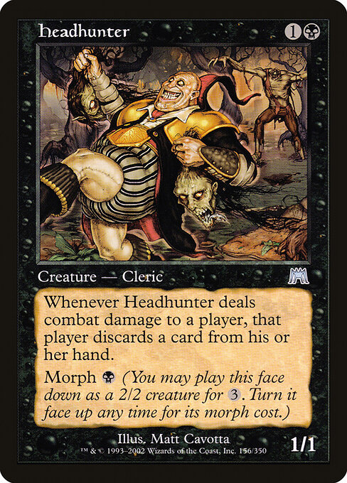 2002 Onslaught Headhunter #156 card