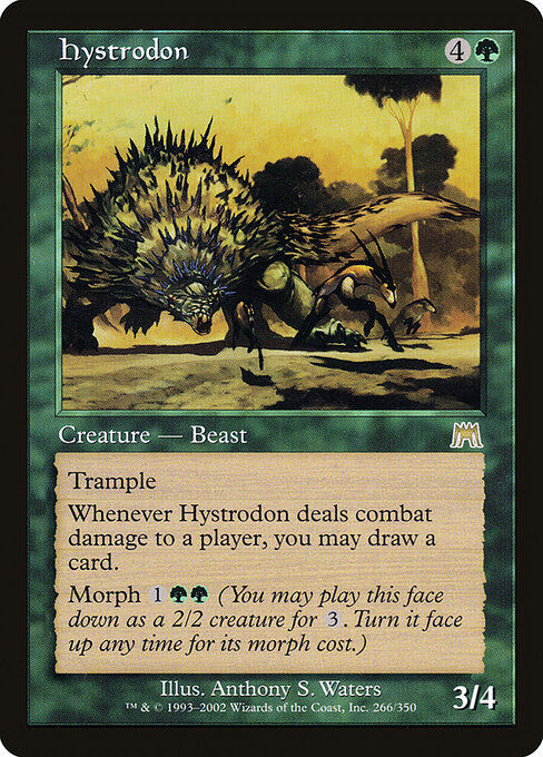 2002 Onslaught Hystrodon #266 card