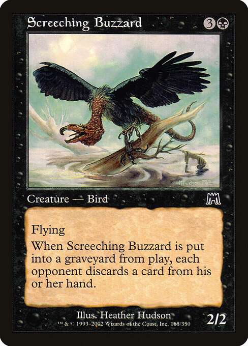2002 Onslaught Screeching Buzzard #165 card