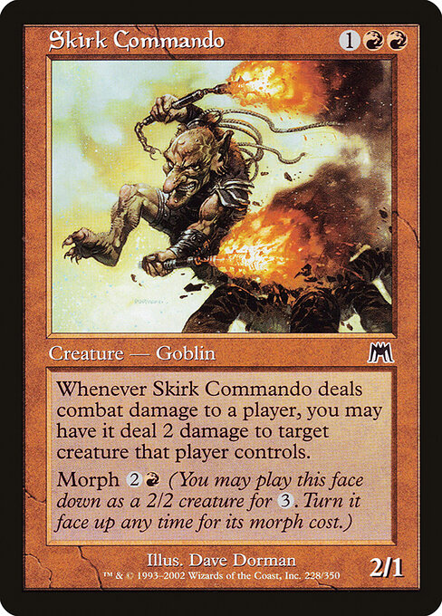 2002 Onslaught Skirk Commando #228 card