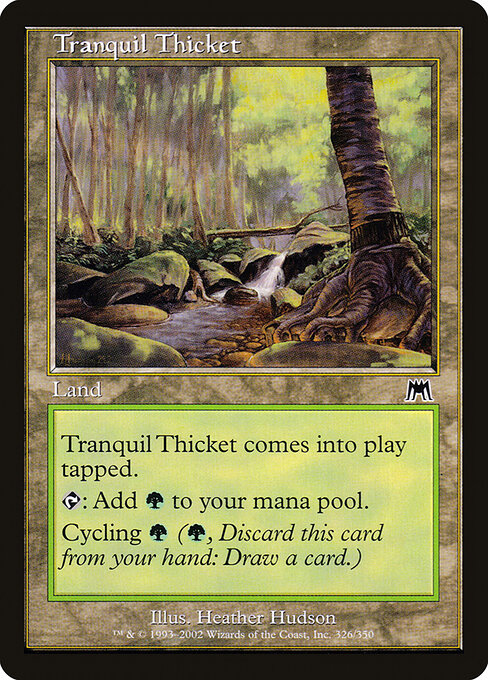 2002 Onslaught Tranquil Thicket #326 card