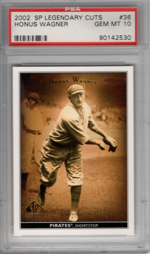 2002 SP Legendary Cuts Honus Wagner #36 card