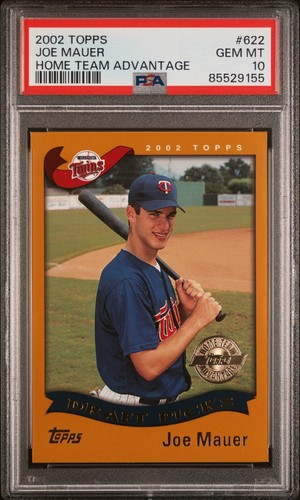 2002 Topps Joe Mauer [Home Team Advantage] #622 card