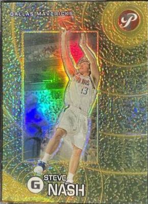 2002 Topps Pristine Steve Nash Gold Refractor #2 card