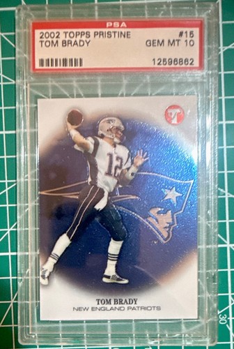 2002 Topps Pristine Tom Brady #15 card