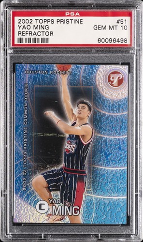 2002 Topps Pristine Yao Ming [Refractor] #51 card