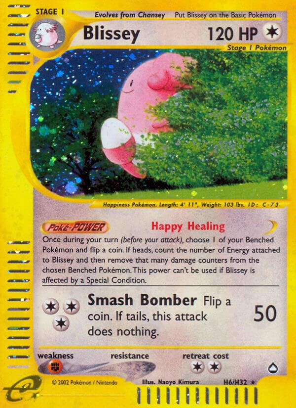 2003 Aquapolis Blissey #H6 card