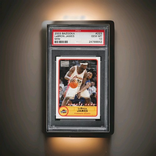 2003 Bazooka LeBron James [Home White Jersey Mini] #223 card