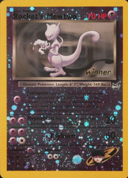 2003 Best of Game Rocket's Mewtwo [Winner] #8 card