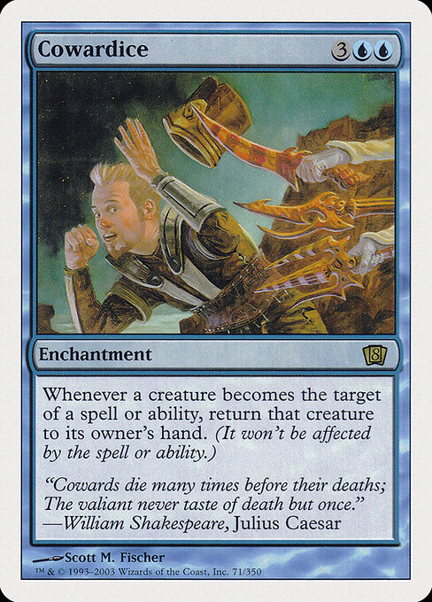 2003 Eighth Edition Cowardice #71 card